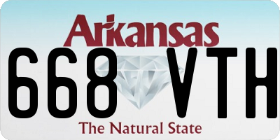 AR license plate 668VTH