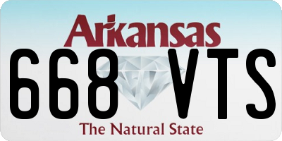 AR license plate 668VTS