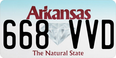 AR license plate 668VVD