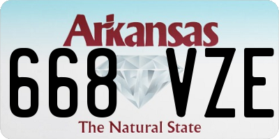 AR license plate 668VZE
