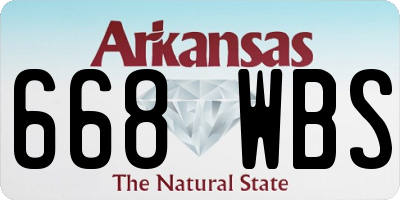 AR license plate 668WBS