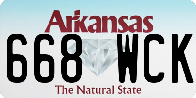 AR license plate 668WCK