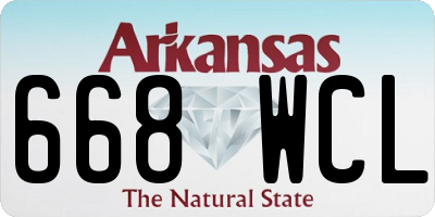 AR license plate 668WCL
