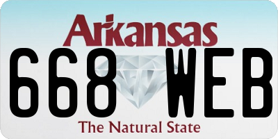 AR license plate 668WEB