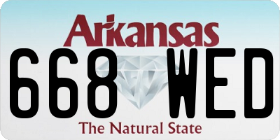 AR license plate 668WED