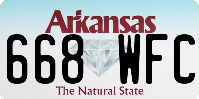 AR license plate 668WFC