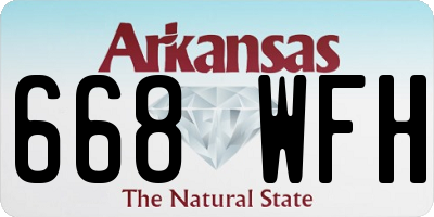 AR license plate 668WFH
