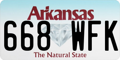 AR license plate 668WFK