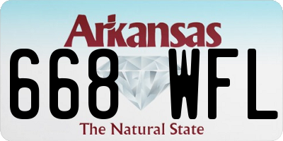 AR license plate 668WFL