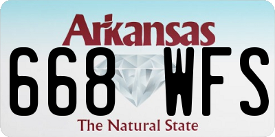 AR license plate 668WFS