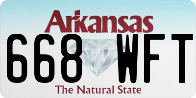 AR license plate 668WFT