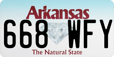 AR license plate 668WFY