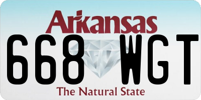 AR license plate 668WGT