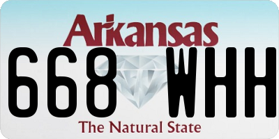 AR license plate 668WHH