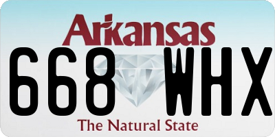 AR license plate 668WHX
