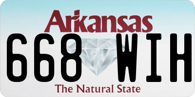 AR license plate 668WIH