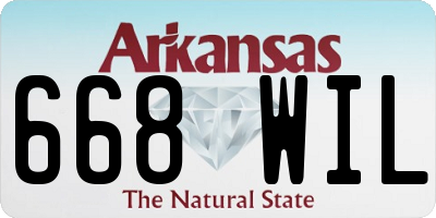 AR license plate 668WIL