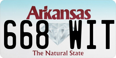 AR license plate 668WIT