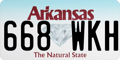 AR license plate 668WKH