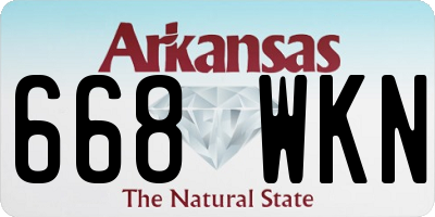 AR license plate 668WKN