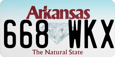 AR license plate 668WKX