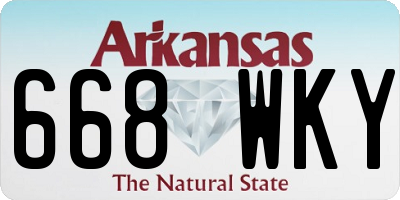 AR license plate 668WKY