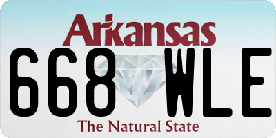 AR license plate 668WLE