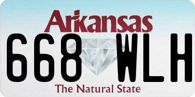 AR license plate 668WLH