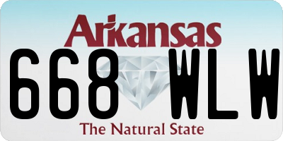 AR license plate 668WLW