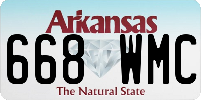 AR license plate 668WMC