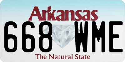AR license plate 668WME