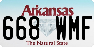 AR license plate 668WMF