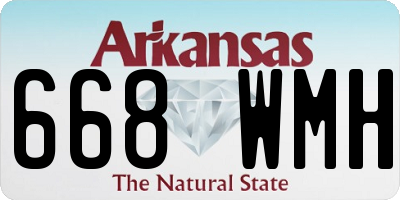AR license plate 668WMH
