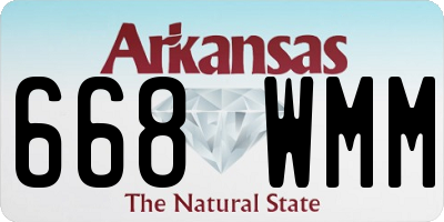 AR license plate 668WMM