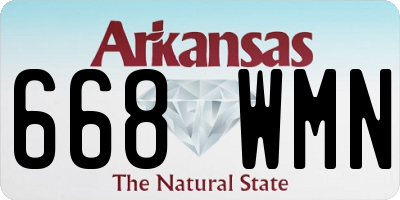 AR license plate 668WMN
