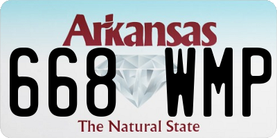 AR license plate 668WMP