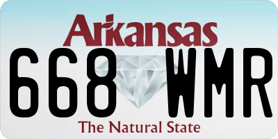 AR license plate 668WMR