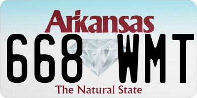 AR license plate 668WMT