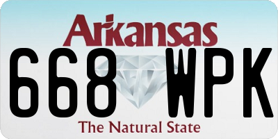 AR license plate 668WPK