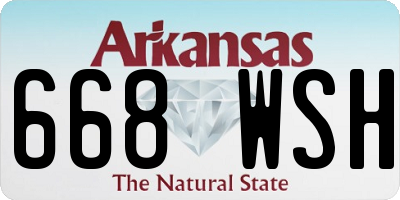 AR license plate 668WSH