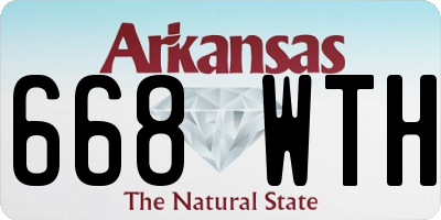 AR license plate 668WTH