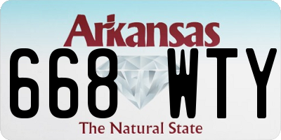AR license plate 668WTY