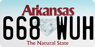 AR license plate 668WUH