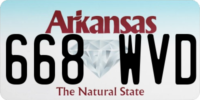 AR license plate 668WVD