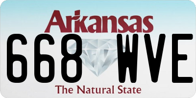 AR license plate 668WVE