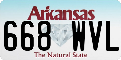 AR license plate 668WVL