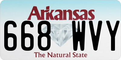 AR license plate 668WVY