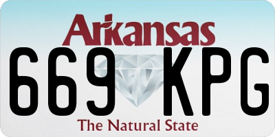 AR license plate 669KPG