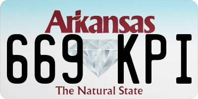 AR license plate 669KPI