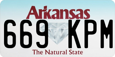 AR license plate 669KPM